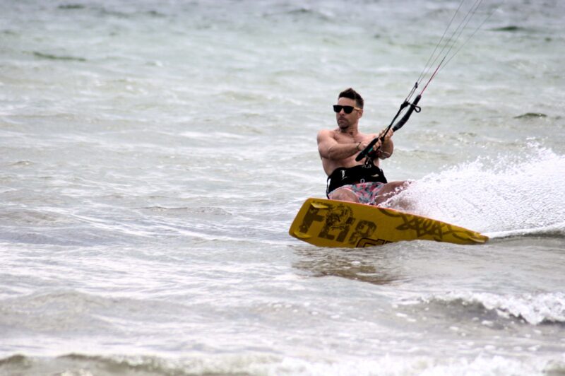 Summer vibes! Martin Sandstrom kitesurfing. Credit: Jonas Dahl