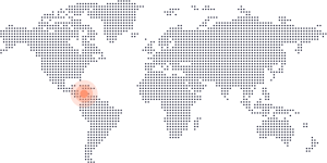 Isole ABC sulla mappa del mondo