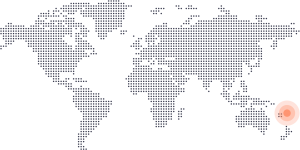 Fiji no mapa do mundo