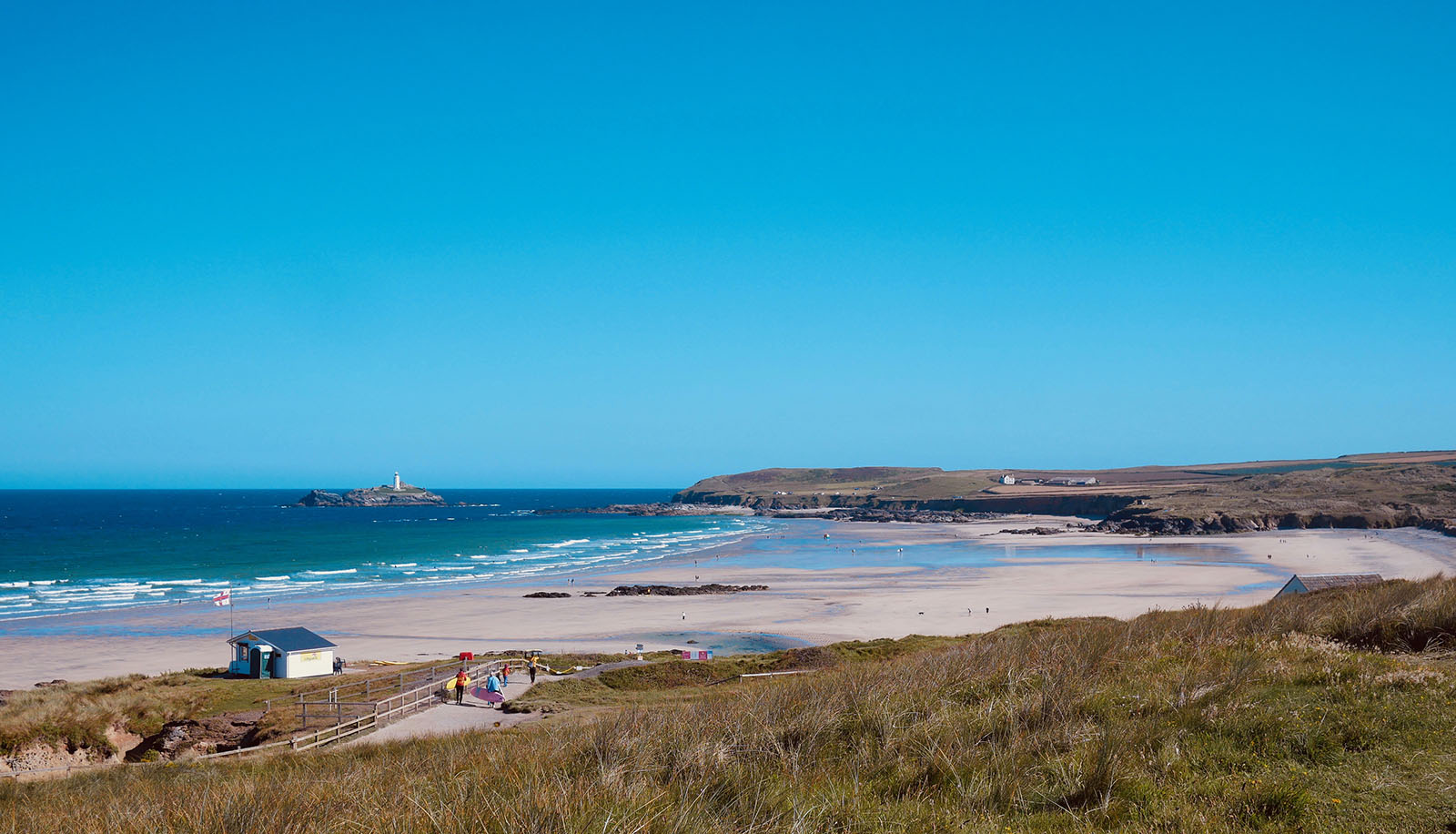 ท่องทะเล Godrevy และชายหาด kitesurf