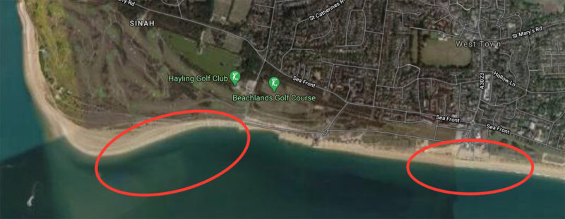 Hayling otok kitesurf spot