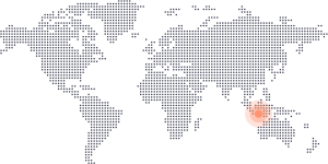 Indonēzija pasaules kartē