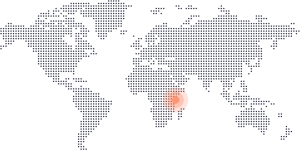 Quênia no mapa do mundo