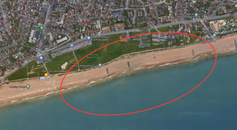 Lance de kitesurf spot