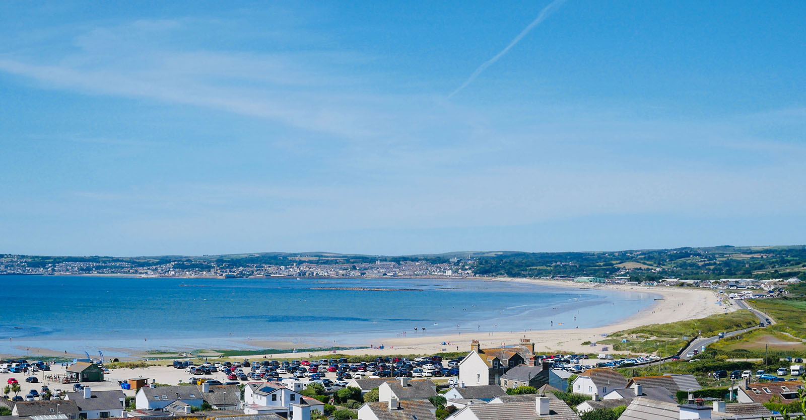 Marazion / Long rock kitesurf spot in Cornwall.