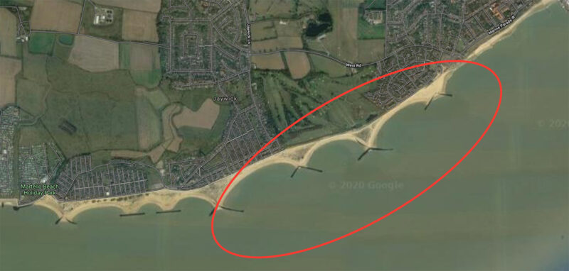 Martello Bay / Clacton kitesurfing spot