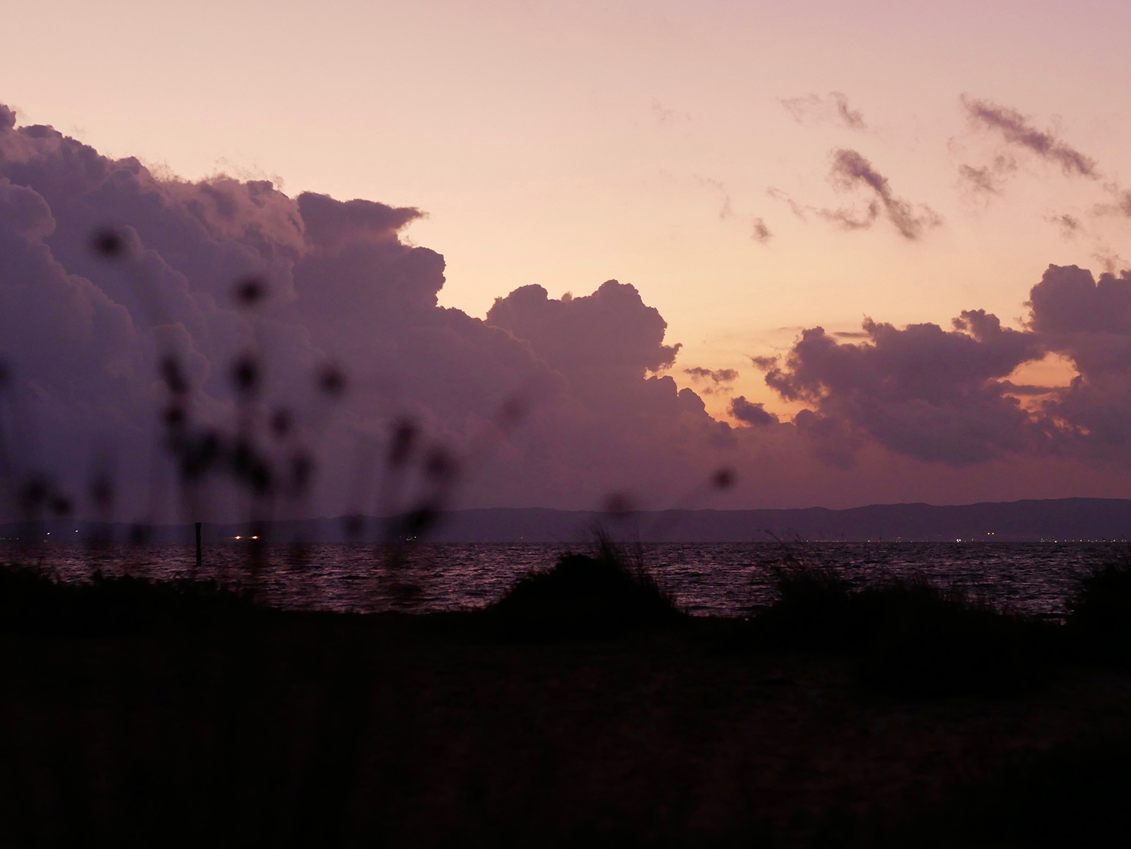Twilight at Punta Trettu.