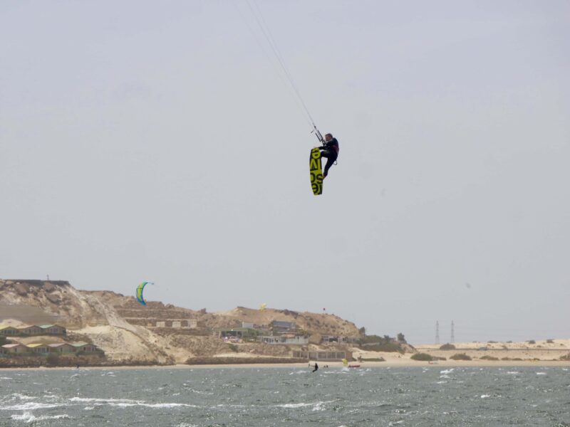 Kitelement Re Solve split kiteboard in Dakhla, Morocco.