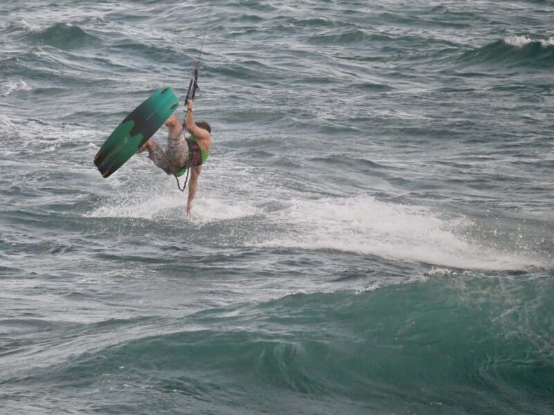 Hand drag back roll transition.
