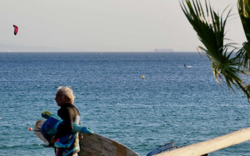 The man and the sea as Club Mistral, Tarifa