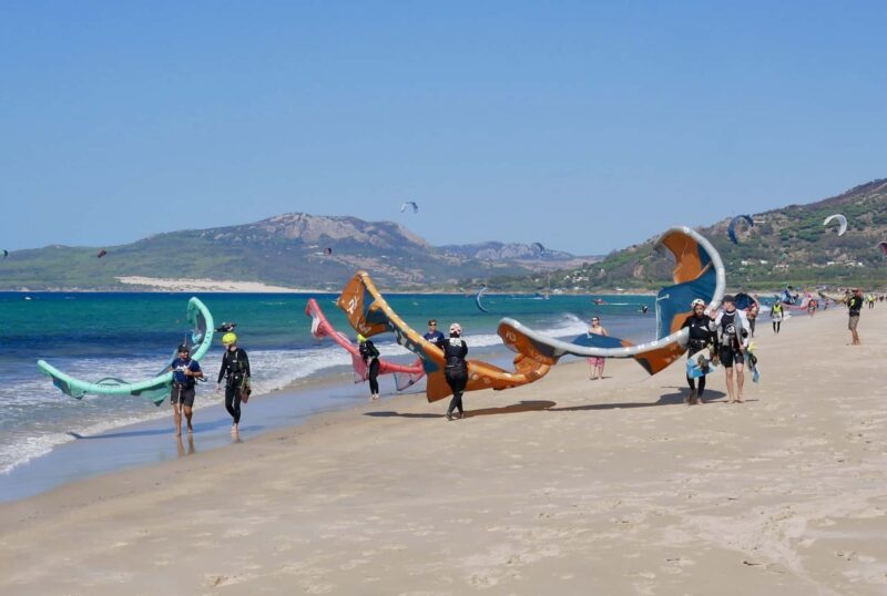 Kitesurf lessons at Los Lances, Tarifa.