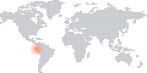 Peru no mapa do mundo