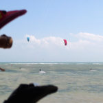 Min Hoa lagune kitesurfing i Phan Rang, Vietnam,