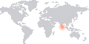 Sri Lanka sulla mappa del mondo