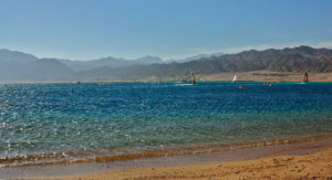 Dahab windsurfers, Gulf of Aqaba