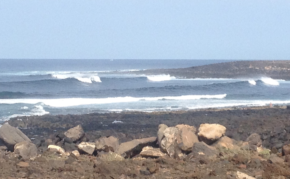 Surf spot in La Santa