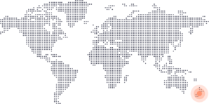 New Zealand on world map