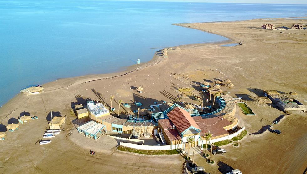 Aerial View of Element Watersports on a ‘no wind’ Day!